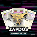 Zapdos character master set placeholders, digital download