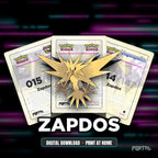 Zapdos character master set placeholders, digital download