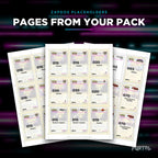 Pages from the Zapdos placeholder pack