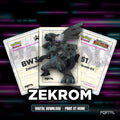 Zekrom character master set placeholders, digital download