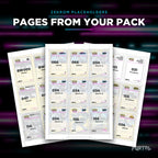 Pages from the Zekrom placeholder pack