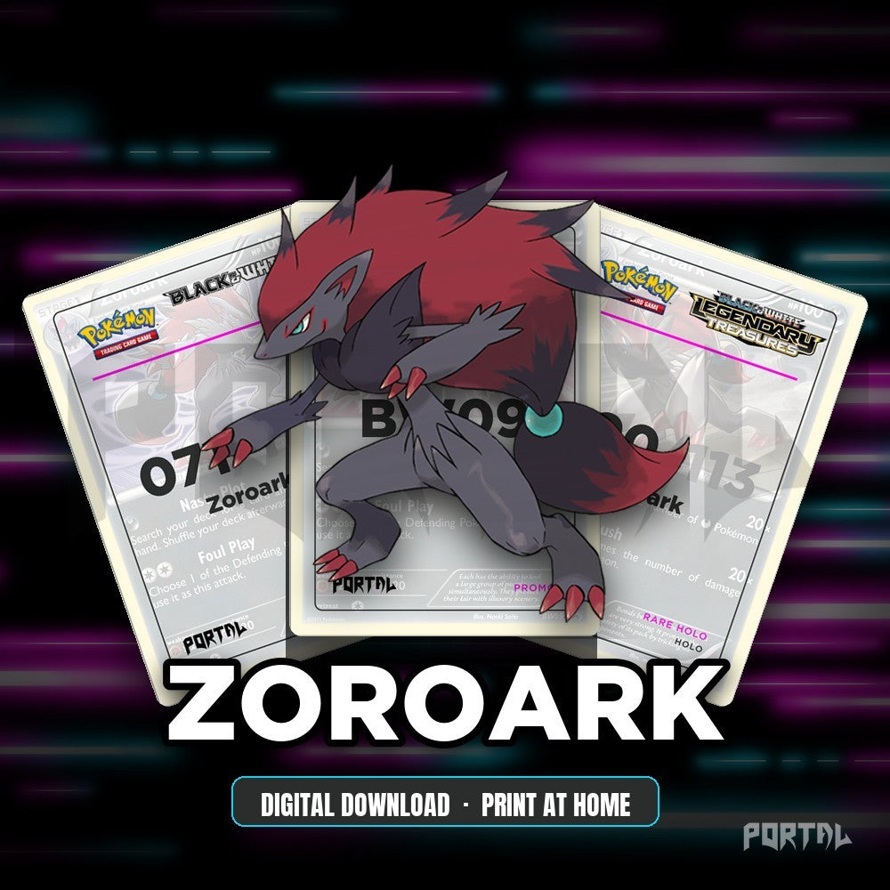 Zoroark character master set placeholders, digital download
