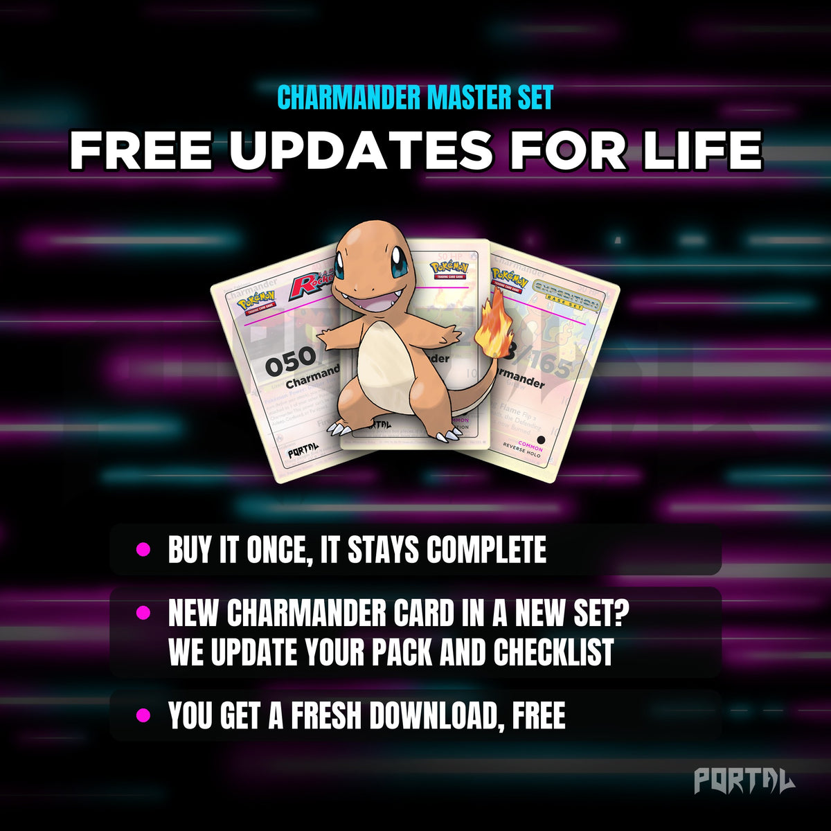 Charmander placeholders: free updates for life