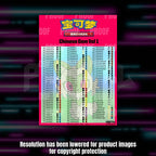Pokemon Gem 1 Chinese master set checklist kit, checklist sheet, Portal TCG