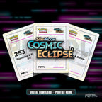 Pokemon Cosmic Eclipse master set placeholders, digital download, Portal TCG