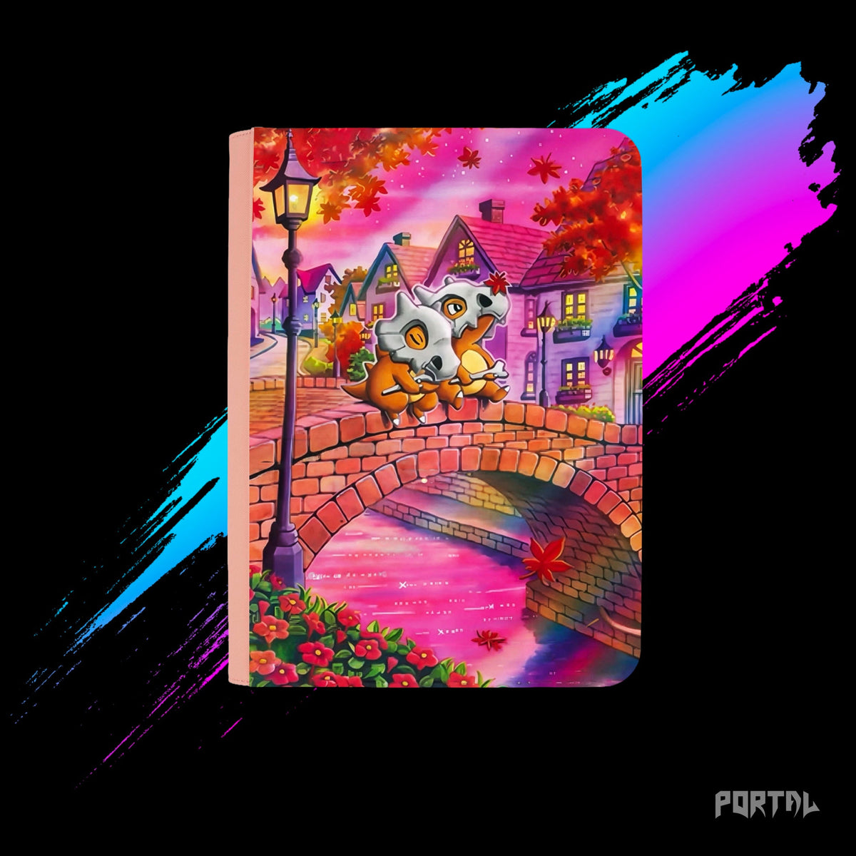 Pokemon Cubone character binder, front cover, Portal TCG