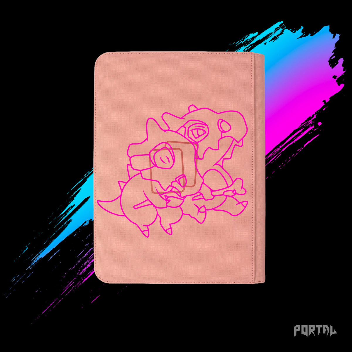 Pokemon Cubone character binder, back cover, Portal TCG