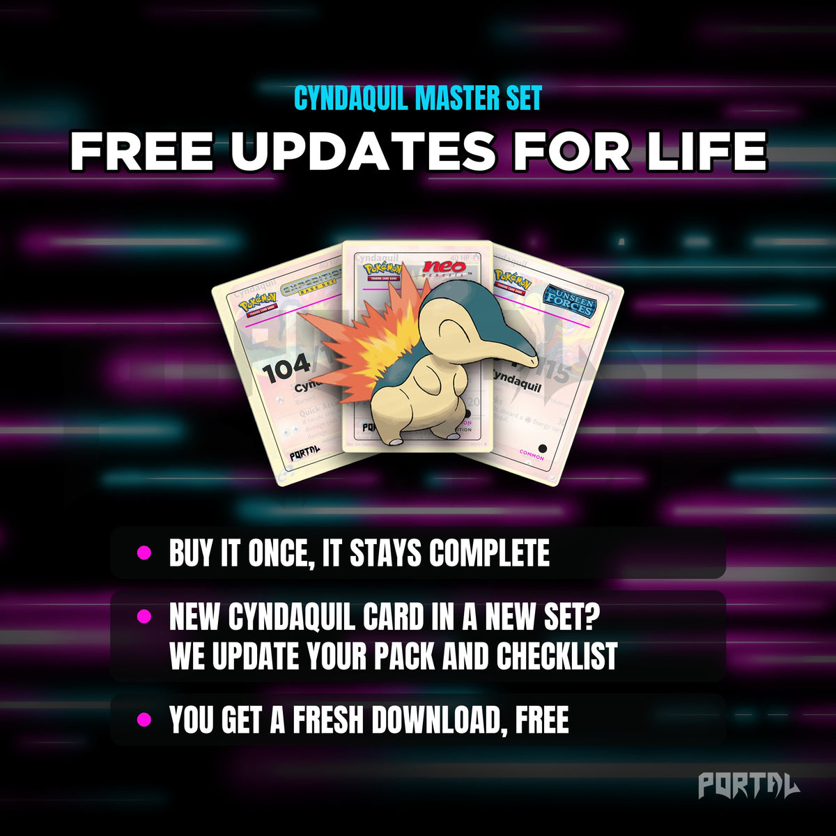 Cyndaquil placeholders: free updates for life