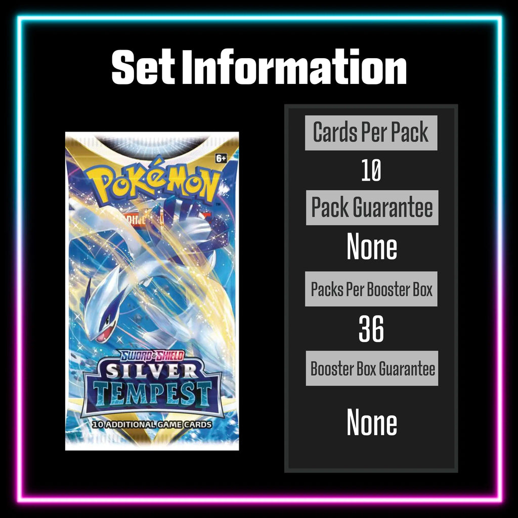 Pokemon Silver Tempest master set checklist vinyl sticker kit, sheet 7, Portal Customs