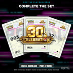 Pokemon Night Pikachu 30th Anniversary Binder, complete the set with 30th Anniversary (English) master set placeholders, Portal TCG
