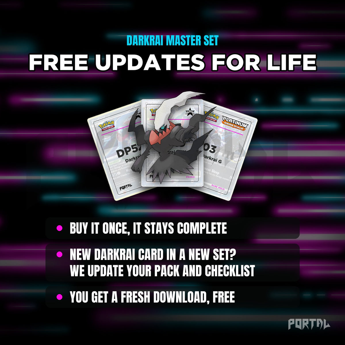 Darkrai placeholders: free updates for life