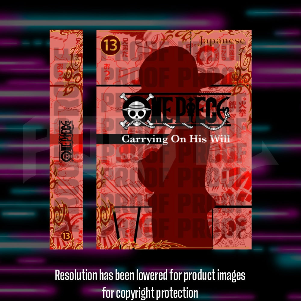 One Piece OP13 Japanese master set checklist vinyl sticker kit, sheet 3, Portal Customs