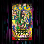 Pokemon Delta Reign booster pack, English, Mega Rayquaza pack art, Portal TCG
