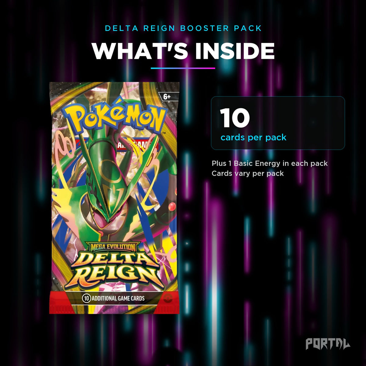 Delta Reign booster pack, what's inside, Portal TCG