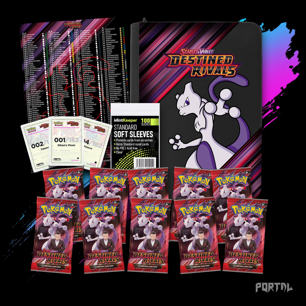 Pokemon Destined Rivals Collector's Bundle, everything included, Portal TCG