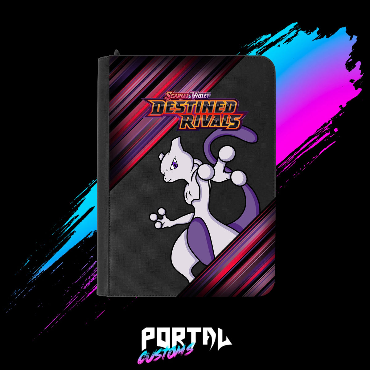 Pokemon Destined Rivals Collector's Bundle, binder front, Portal TCG