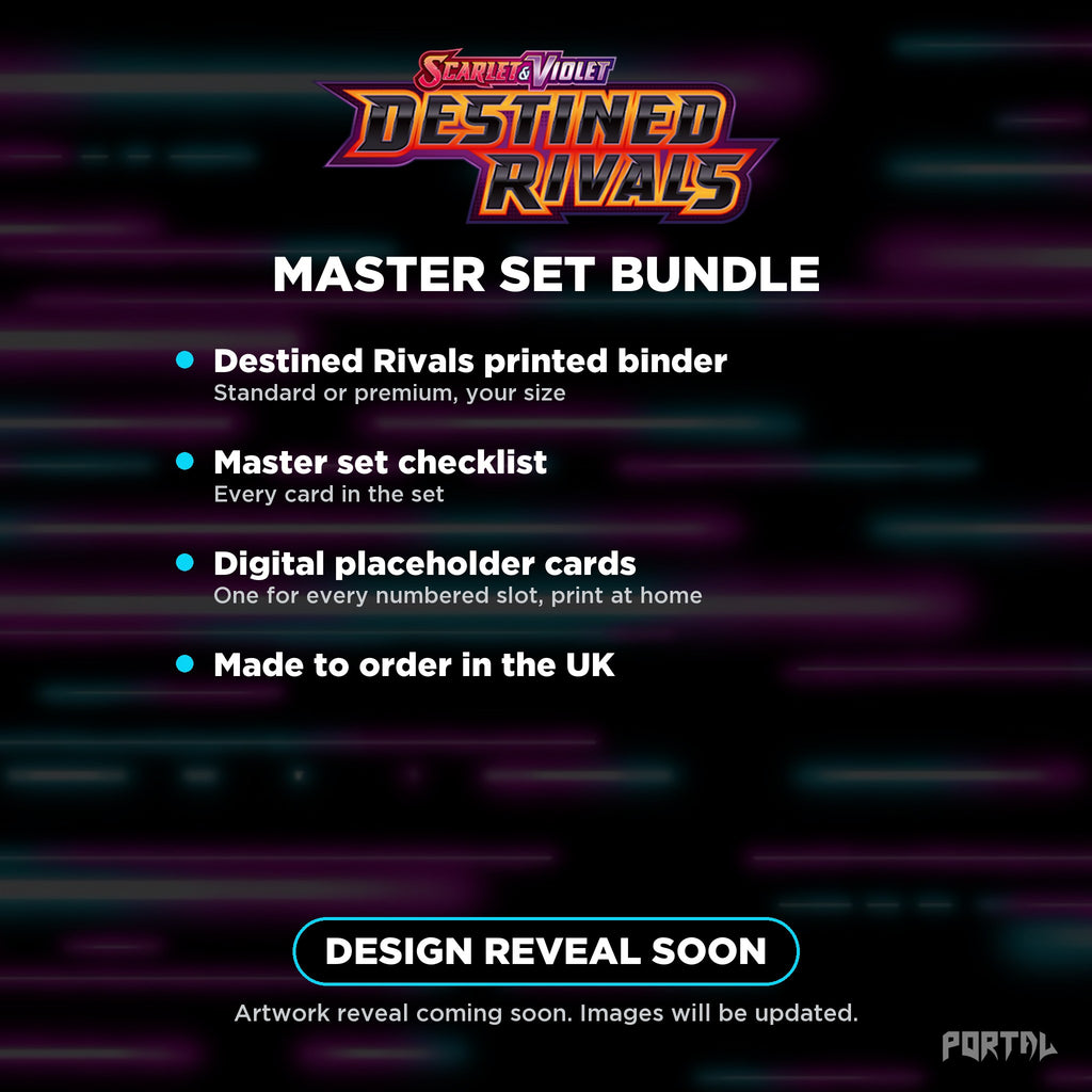 Pokemon Destined Rivals Master Set Bundle, what's included, temporary image, Portal TCG