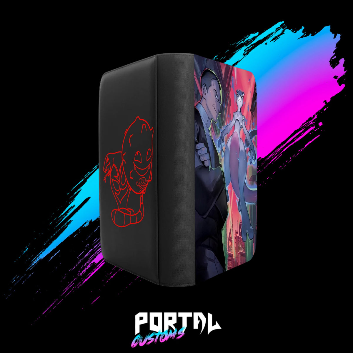 Destined Rivals Premium Printed Binder, angled no spine, Portal TCG
