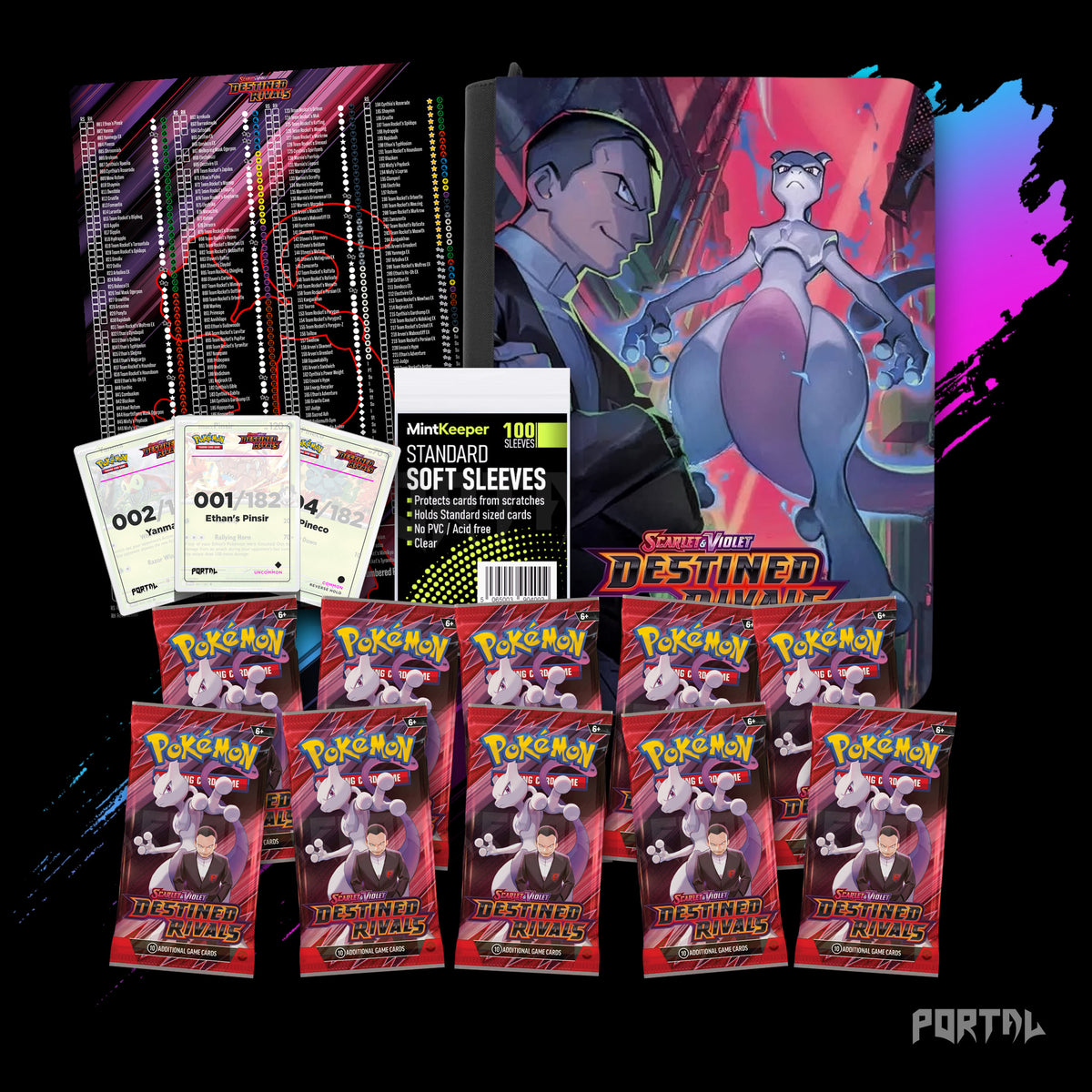 Destined Rivals Premium Master Set Collector's Bundle, everything, Portal TCG