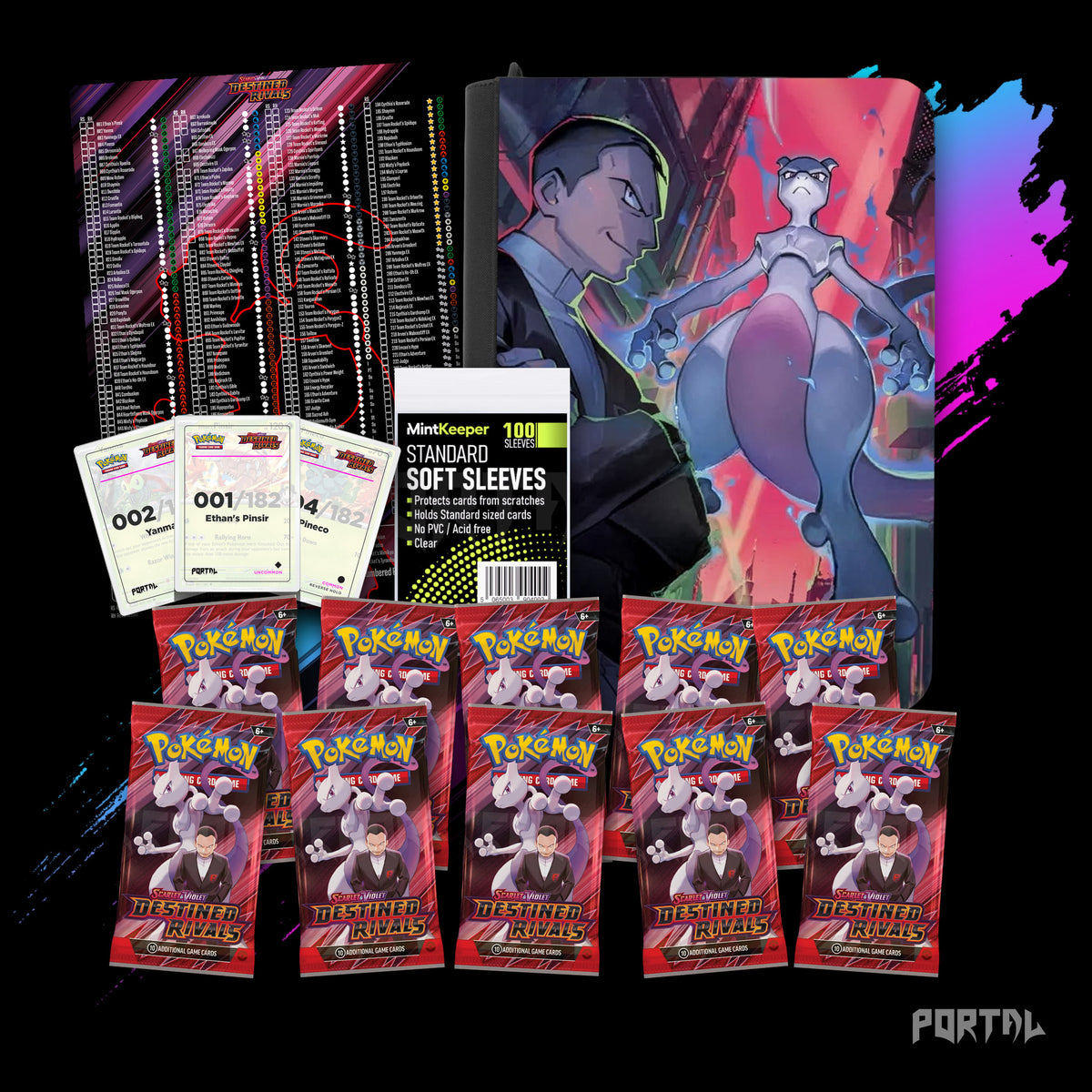 Destined Rivals Premium Master Set Collector's Bundle, everything no logo, Portal TCG