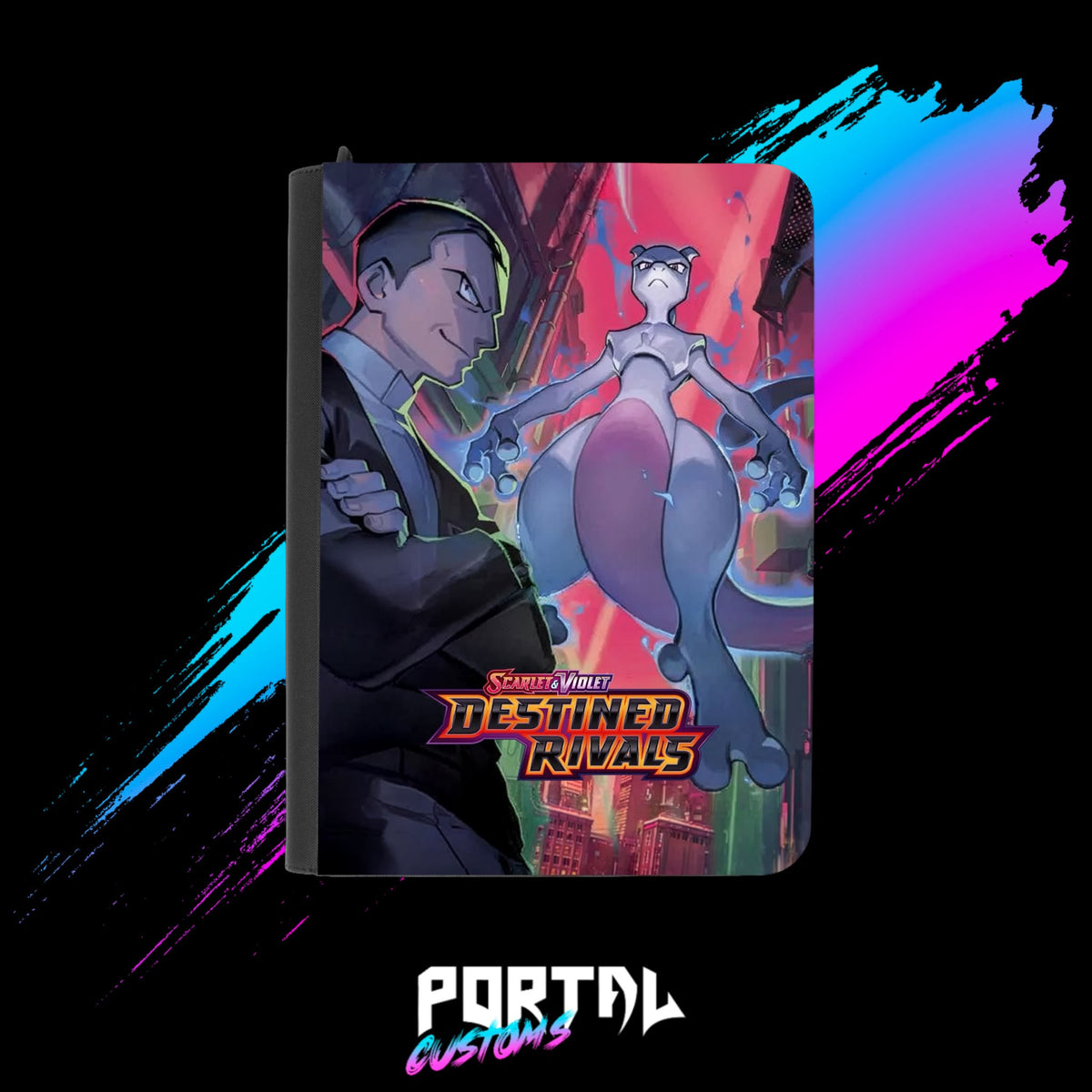 Destined Rivals Premium Master Set Collector's Bundle, binder front, Portal TCG