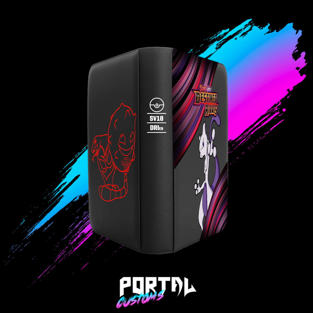 Destined Rivals Standard Printed Binder, angle, Portal TCG