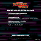 Pokemon Destined Rivals Standard Printed Binder, what you get, temporary image, Portal TCG