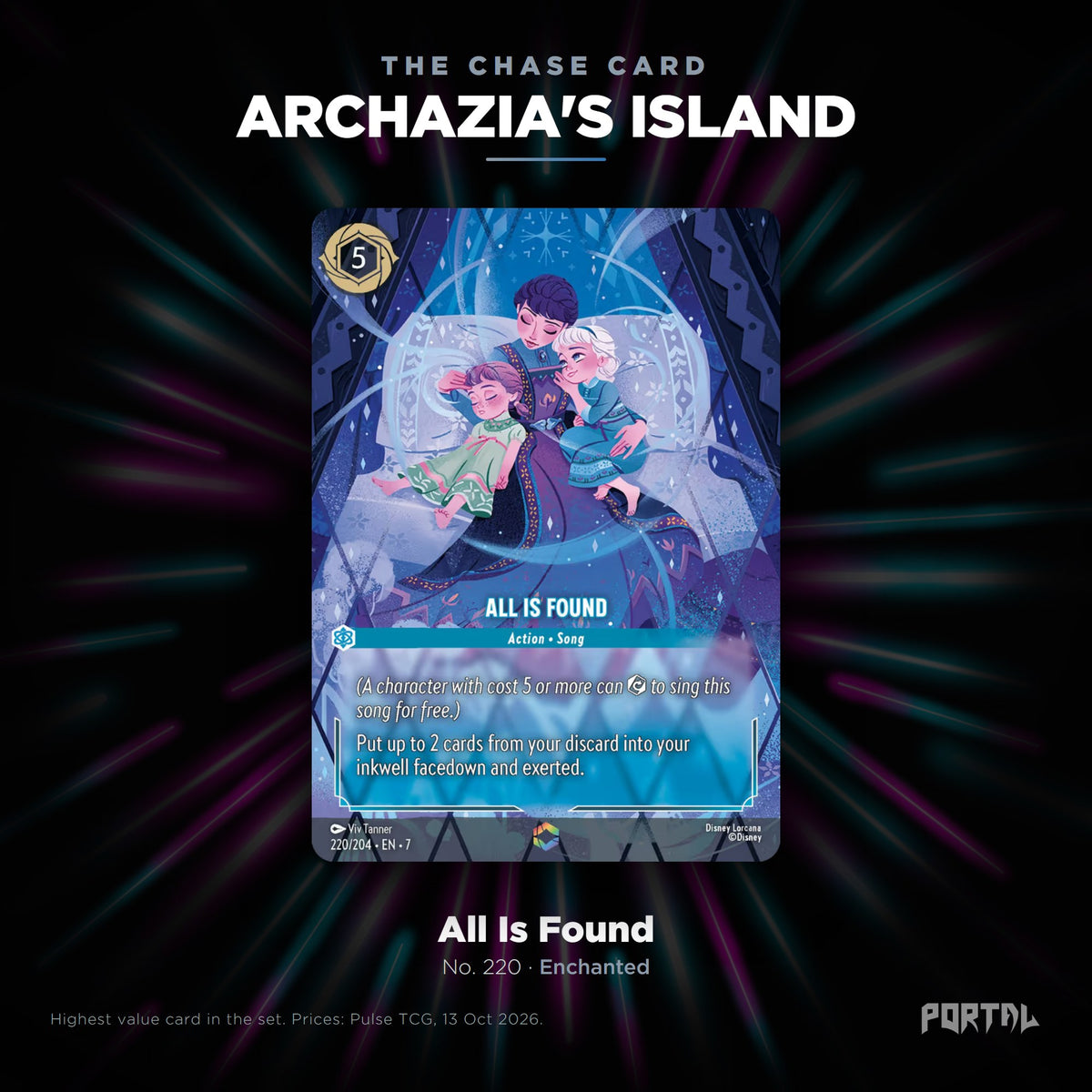 Archazia's Island chase card: All Is Found, Portal TCG