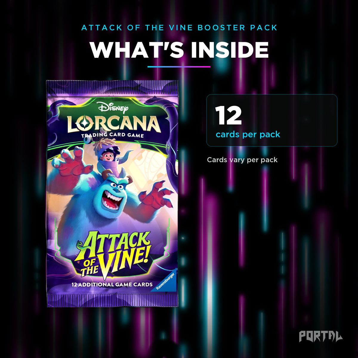 Attack of the Vine booster pack, what's inside, Portal TCG