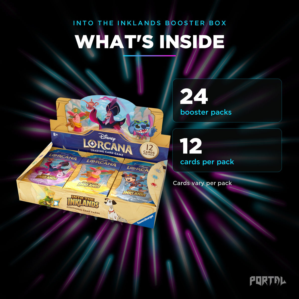 Into the Inklands booster box, what's inside, Portal TCG