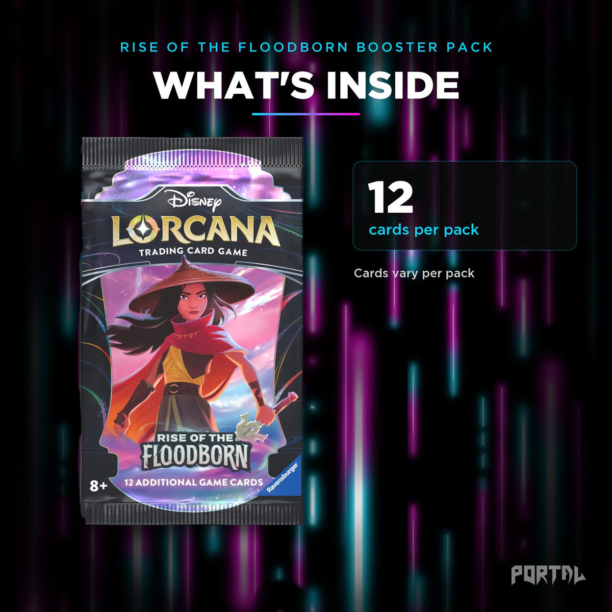 Rise of the Floodborn booster pack, what's inside, Portal TCG
