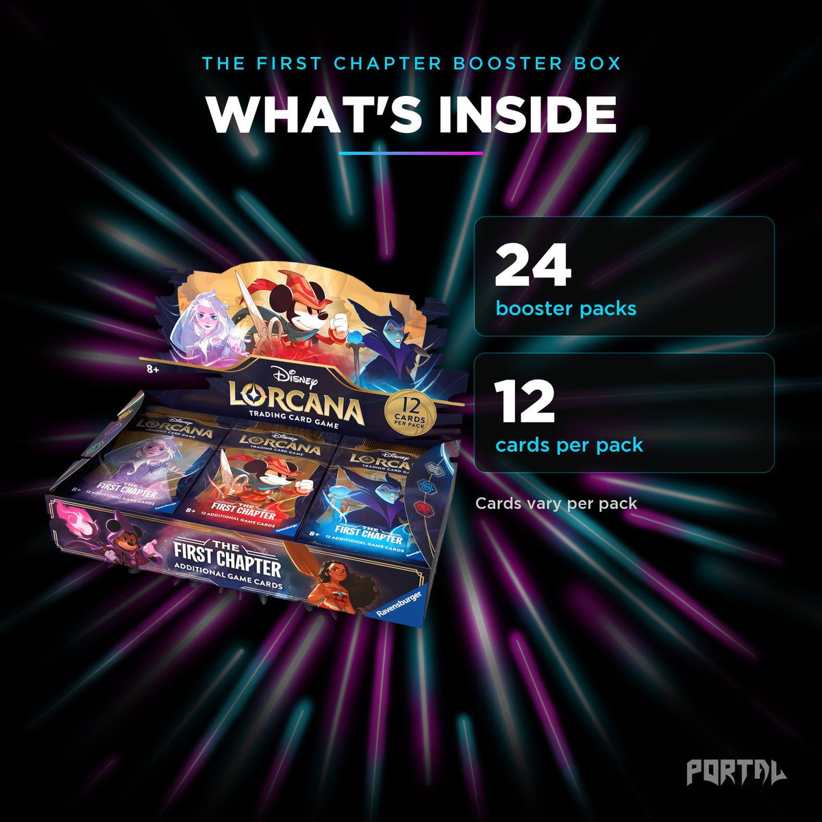 The First Chapter booster box, what's inside, Portal TCG