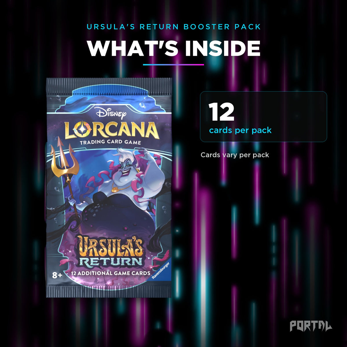 Ursula's Return booster pack, what's inside, Portal TCG