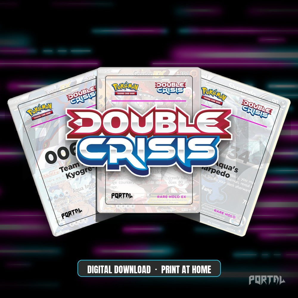 Pokemon Double Crisis master set placeholders, digital download, Portal TCG