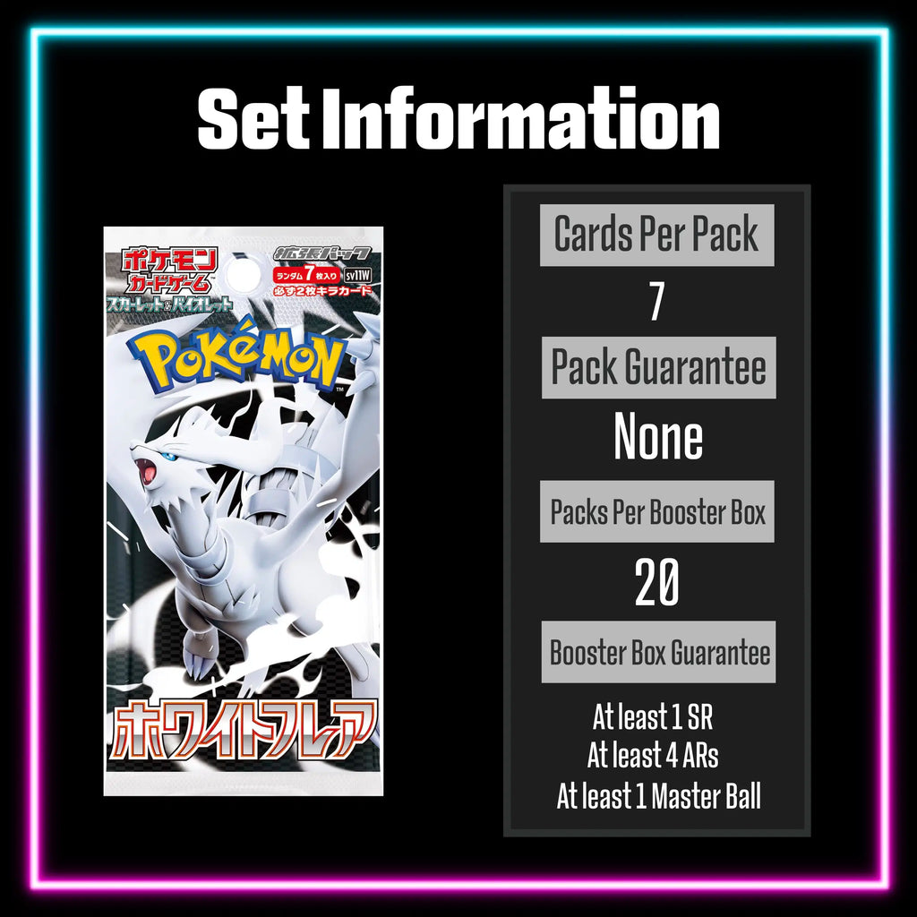 Pokemon White Flare Japanese master set checklist vinyl sticker kit, sheet 7, Portal Customs
