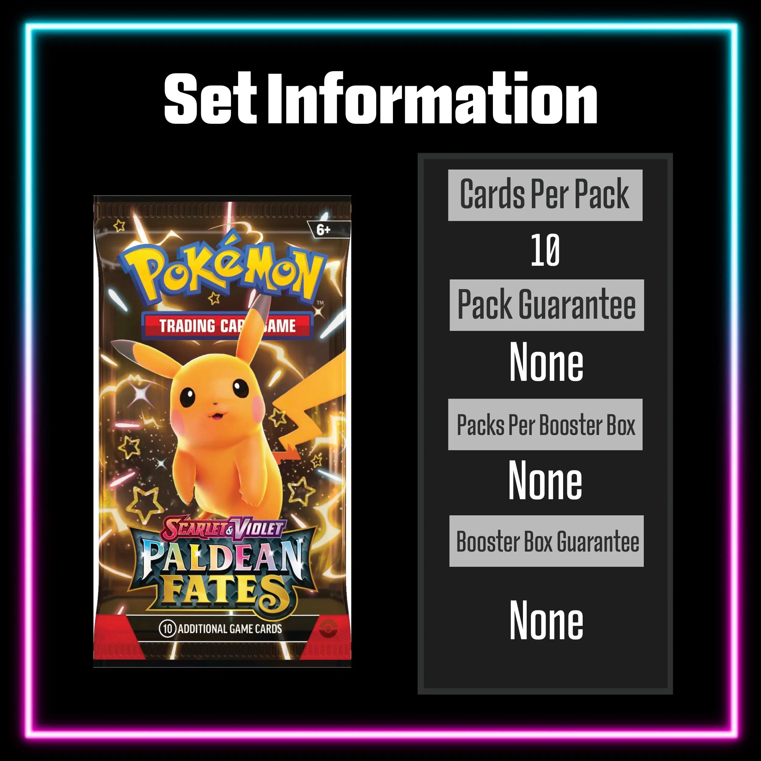 Pokemon Paldean Fates master set checklist vinyl sticker kit, sheet 6, Portal Customs