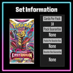 Pokemon Lost Origin master set checklist vinyl sticker kit, sheet 7, Portal Customs