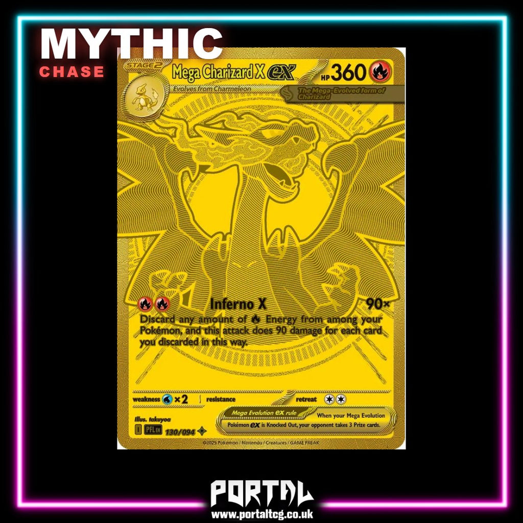 Mythic chase, Mega Charizard X ex, Portal TCG
