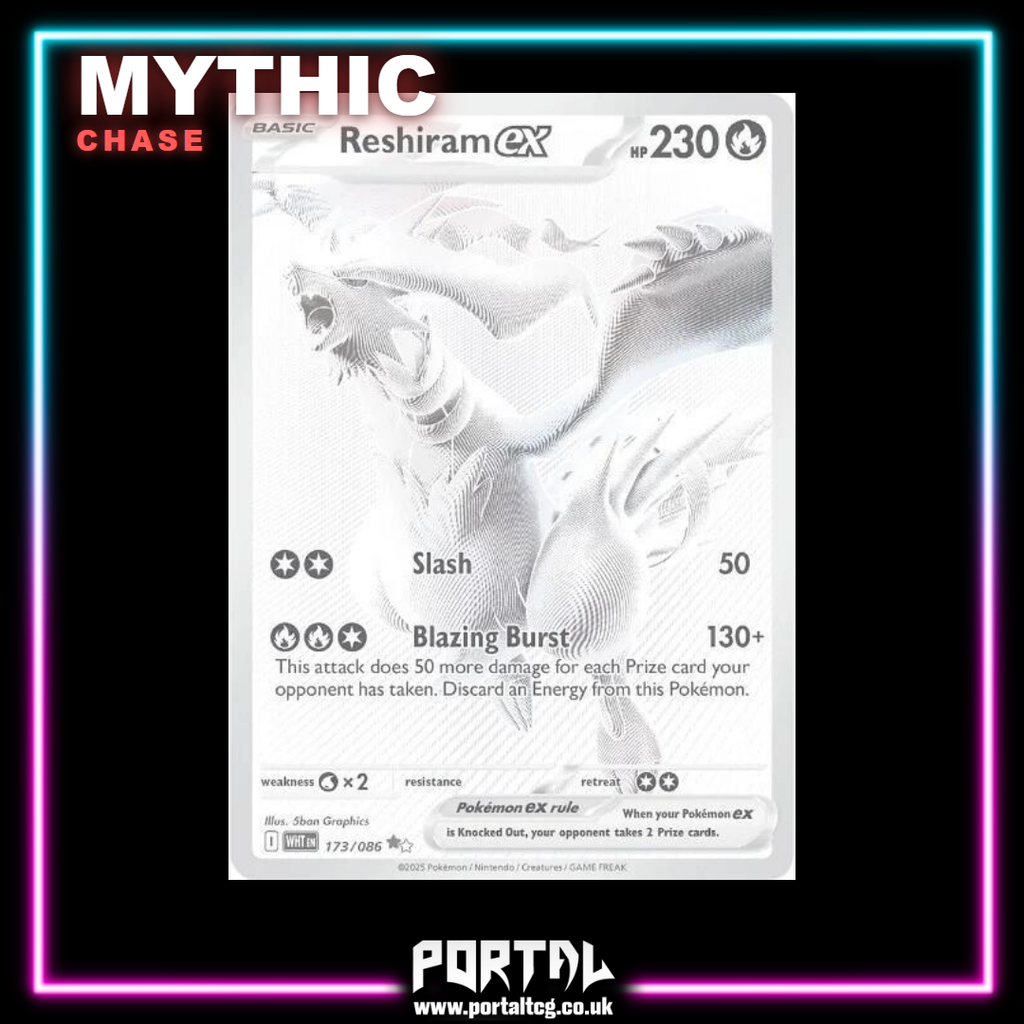 Mythic chase, Reshiram ex, Portal TCG