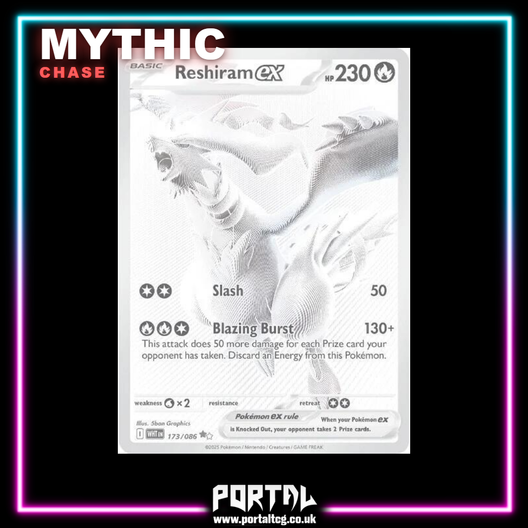 Mythic chase, Reshiram ex, Portal TCG