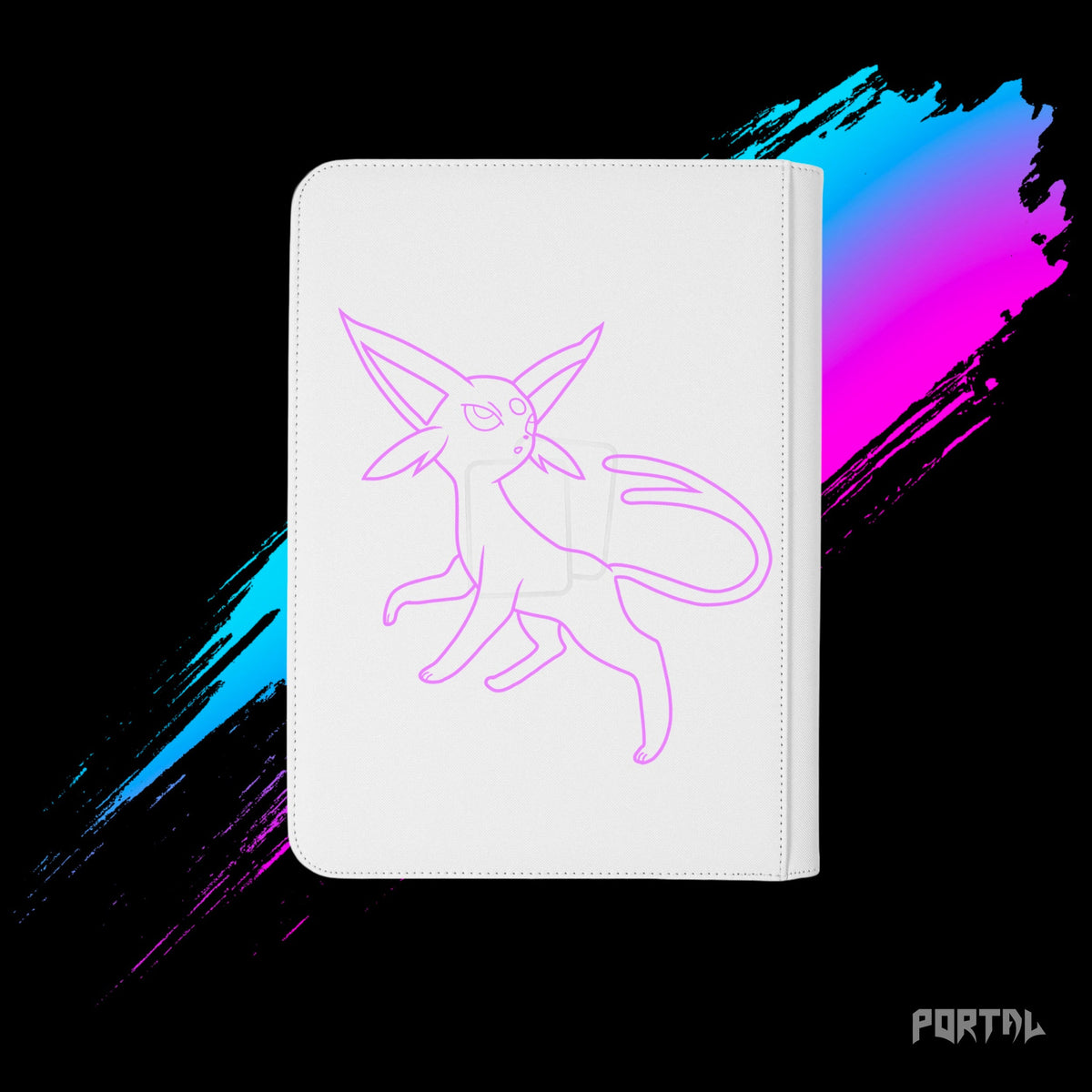 Pokemon Espeon 30th Anniversary binder, back cover, Portal TCG
