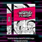 Pokemon White Flare English master set checklist vinyl sticker kit, sheet 2, Portal Customs
