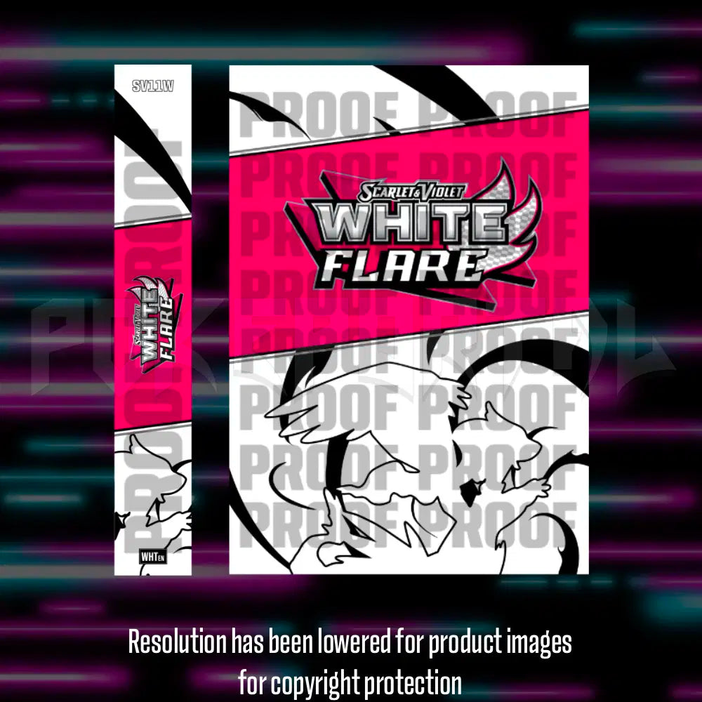 Pokemon White Flare English master set checklist vinyl sticker kit, sheet 2, Portal Customs