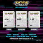 Pokemon Fates Collide master set placeholders, every print included, Portal TCG