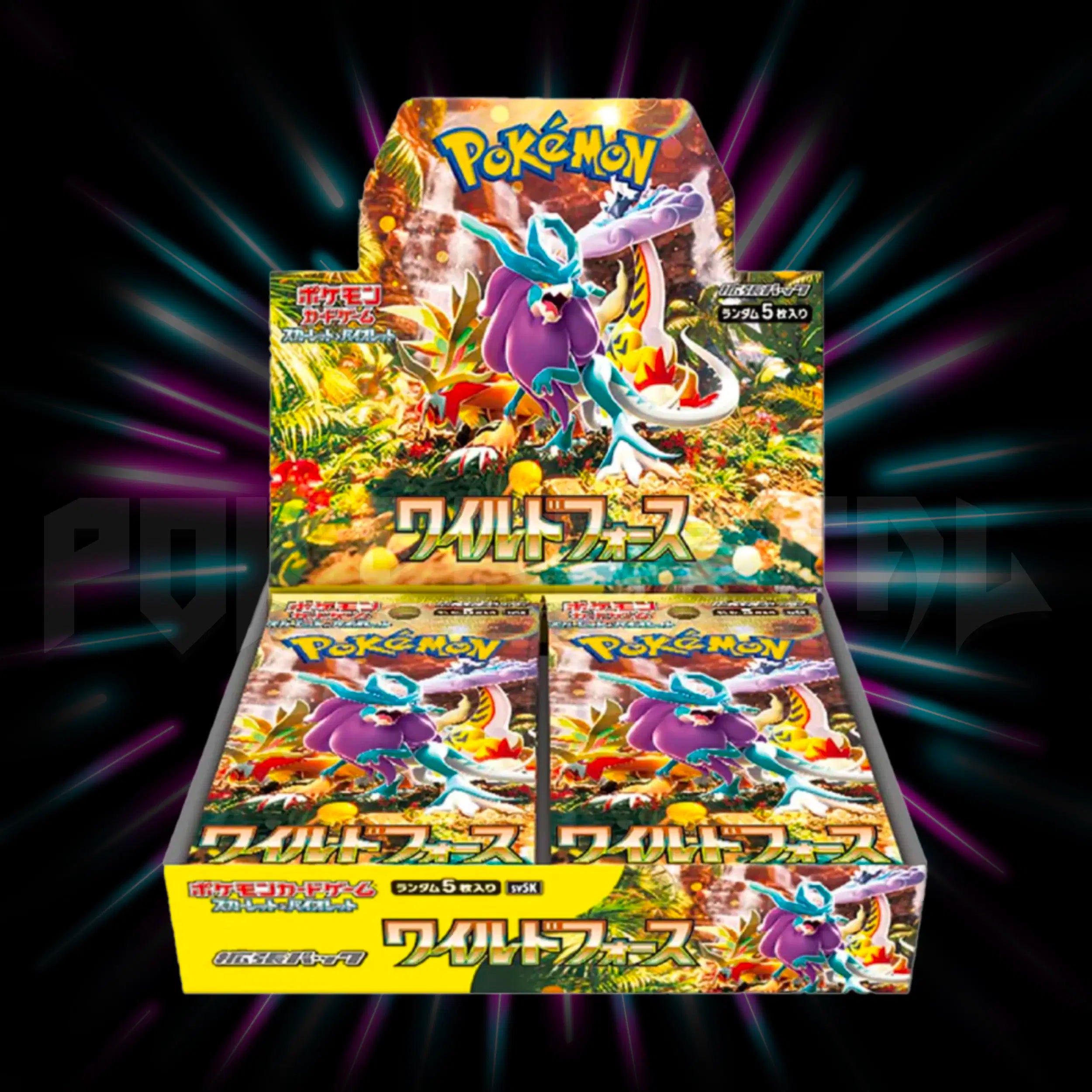 wild force japanese booster box Pokmon Pack Lot 8 Sealed & Violet EX Mix TCG offering a chance to pull stunning Art Rares (AR) Pokemon Card Game Wild Force