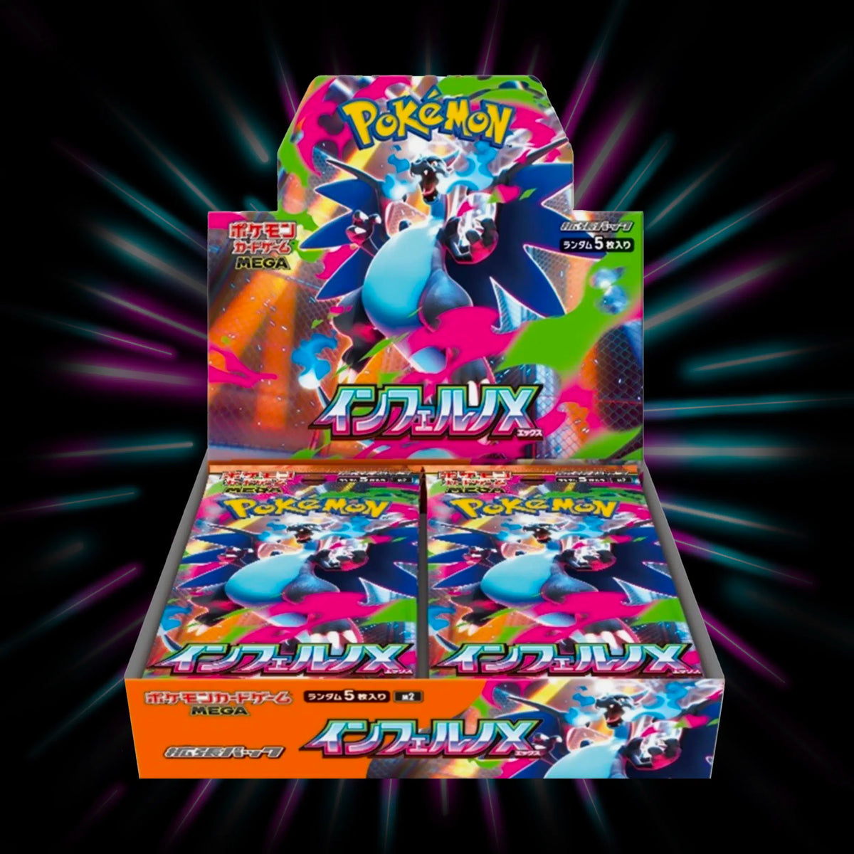 Inferno X Japanese Pokemon booster box, Mega Evolutions, Portal TCG