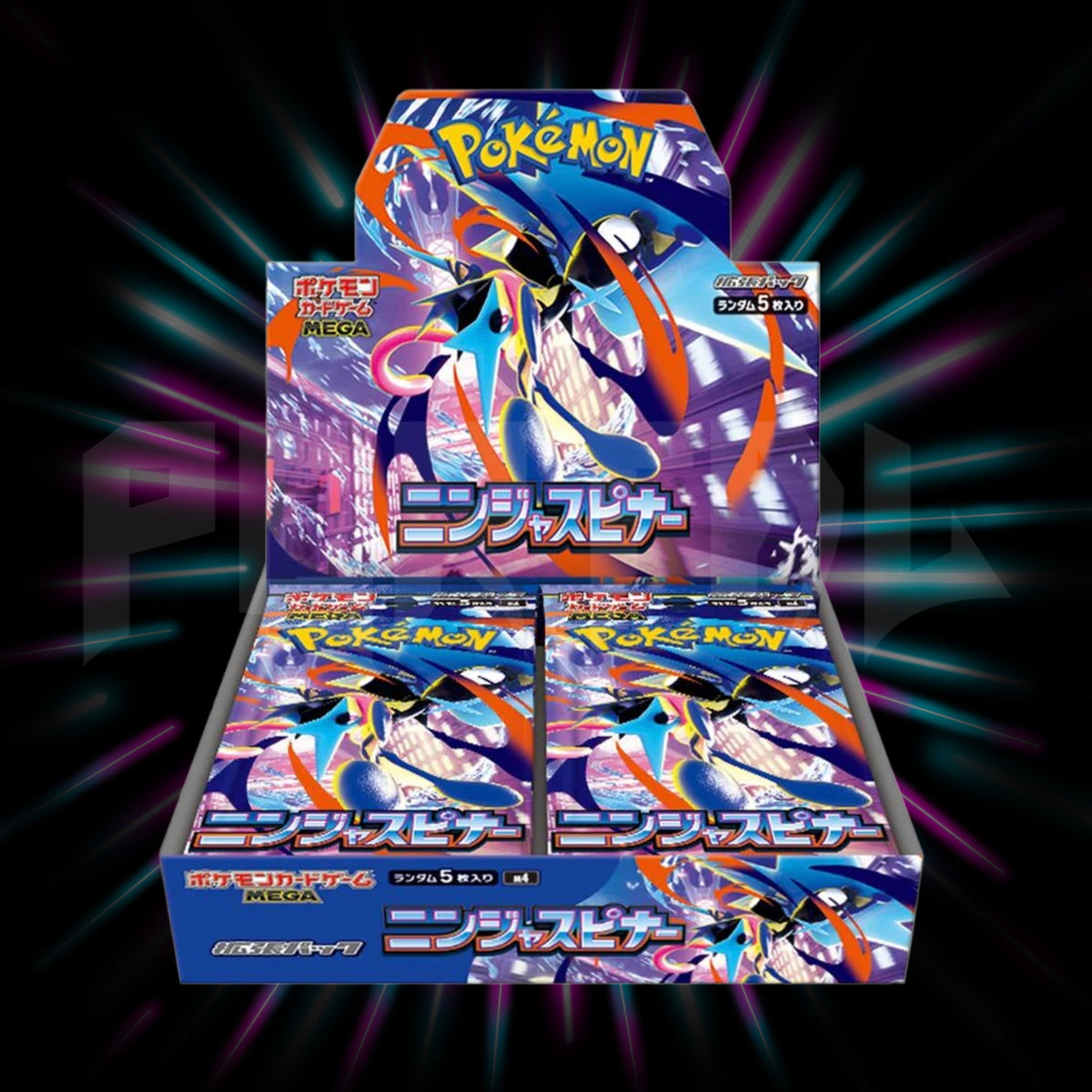 Ninja Spinner Japanese Pokemon booster box, Mega Evolutions, Portal TCG