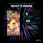 Fearless Terastal Simplified Chinese jumbo booster box, what's inside: 6 packs of 20 cards. Official pack artwork shown.