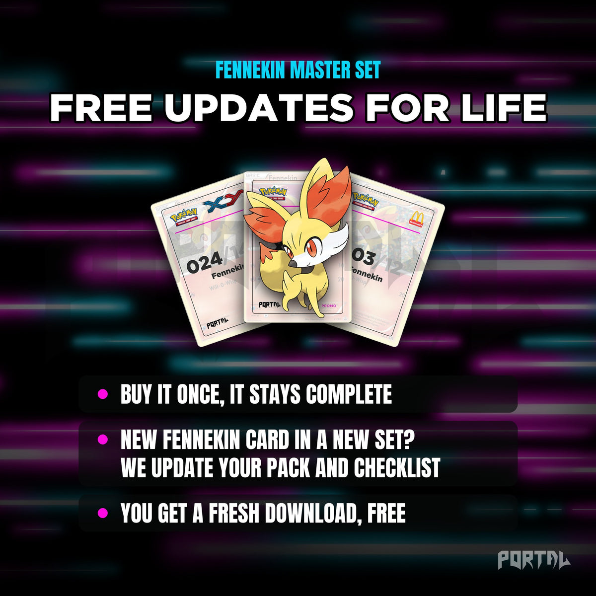 Fennekin placeholders: free updates for life