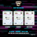 Pokemon Fossil master set placeholders, every print included, Portal TCG
